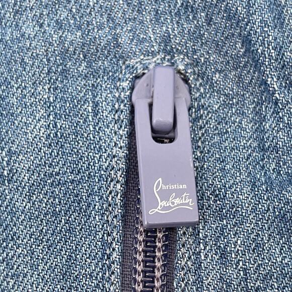 Christian Louboutin Denim Kate Botta Alta Loubijeans Over the Knee Boot EU 37.5 - Picture 16 of 16